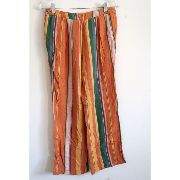 Free People Colorful Striped Pants - Size 4 - Picture 4 of 10